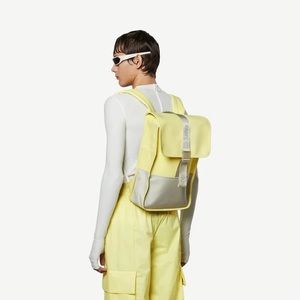 NEW WITH TAGS - Rains Trail Backpack Mini in color Straw (Yellow)